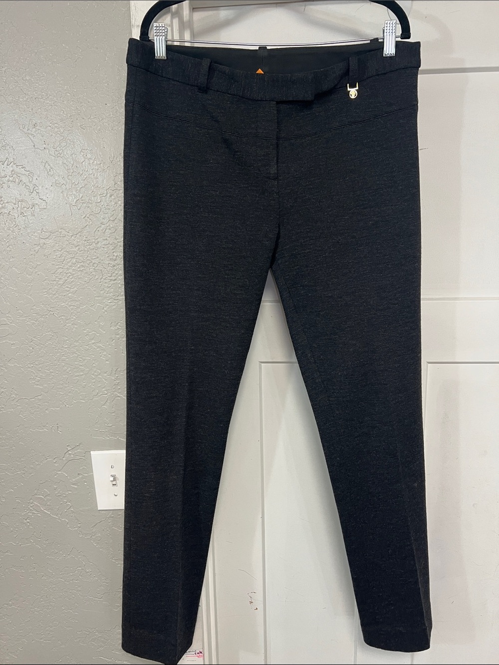TORY BURCH SIMONA GRAY WOOL TAILORED TROUSER PANTS WOMEN’S SIZE 12